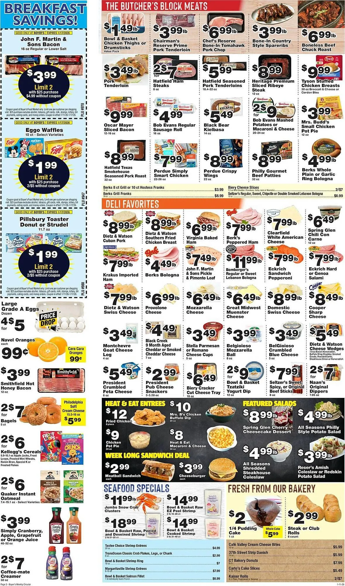 Weekly ad Boyer's Food Markets weekly ad from January 11 to January 17 2026 - Page 2