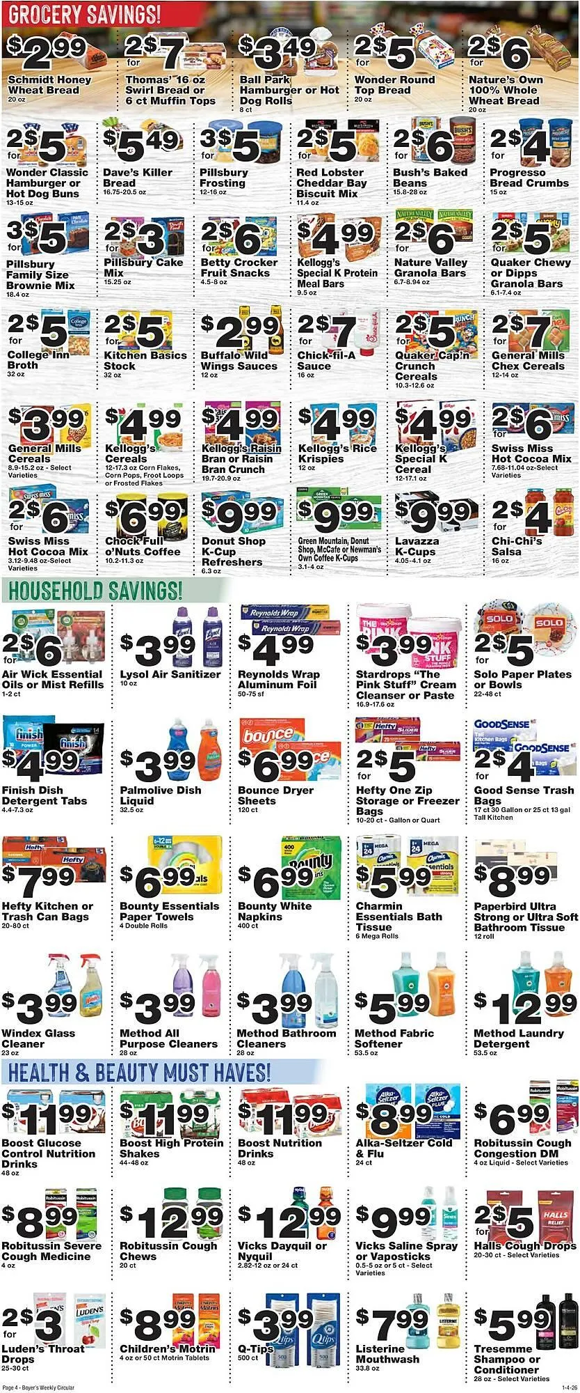 Weekly ad Boyer's Food Markets weekly ad from January 4 to January 10 2026 - Page 4