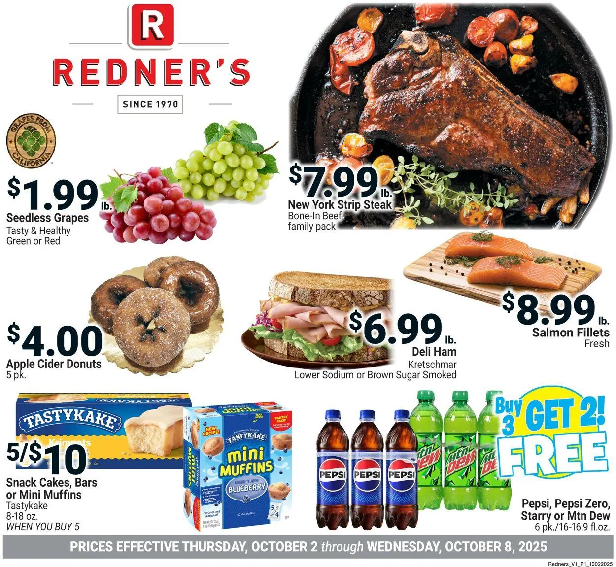 Weekly ad Redner’s Warehouse Market Current weekly ad from October 2 to October 8 2025 - Page 1