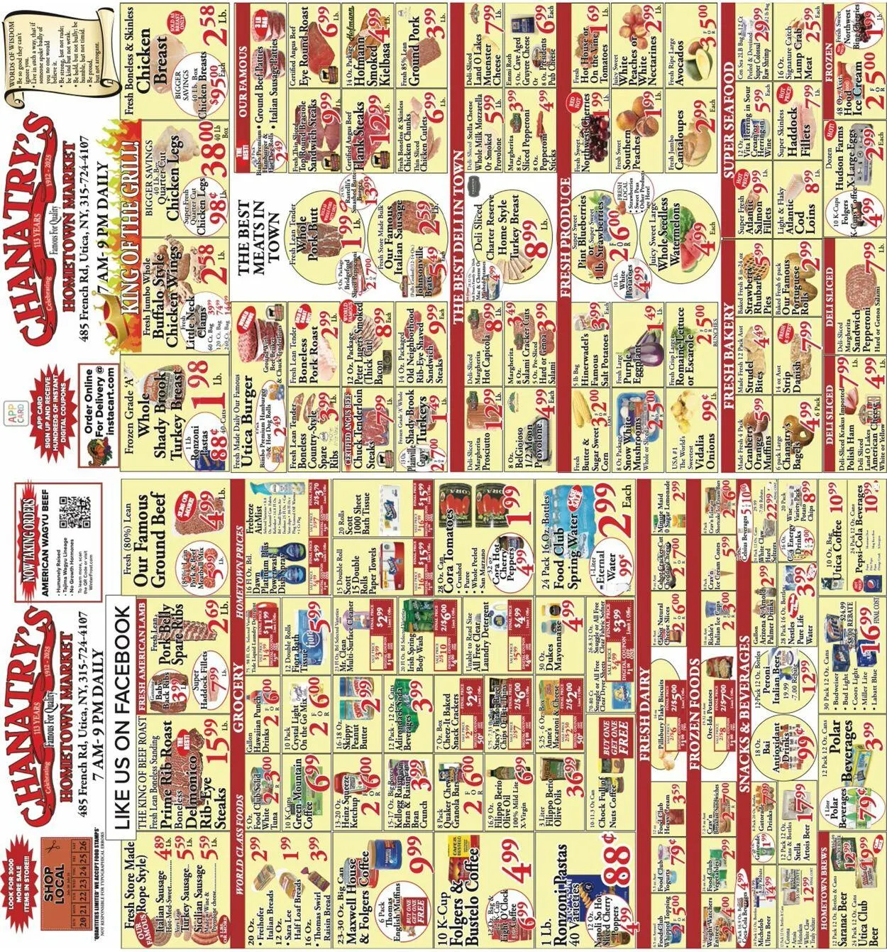 Weekly ad Chanatry's Hometown Market from July 21 to August 4 2025 - Page 1