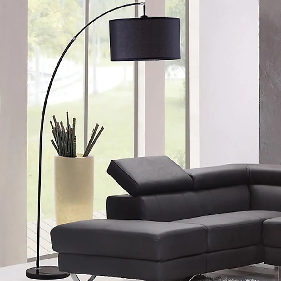 ZAKLOOP Lamps 86-in Black Shaded floor lamp Floor Lamp with Metal Shade