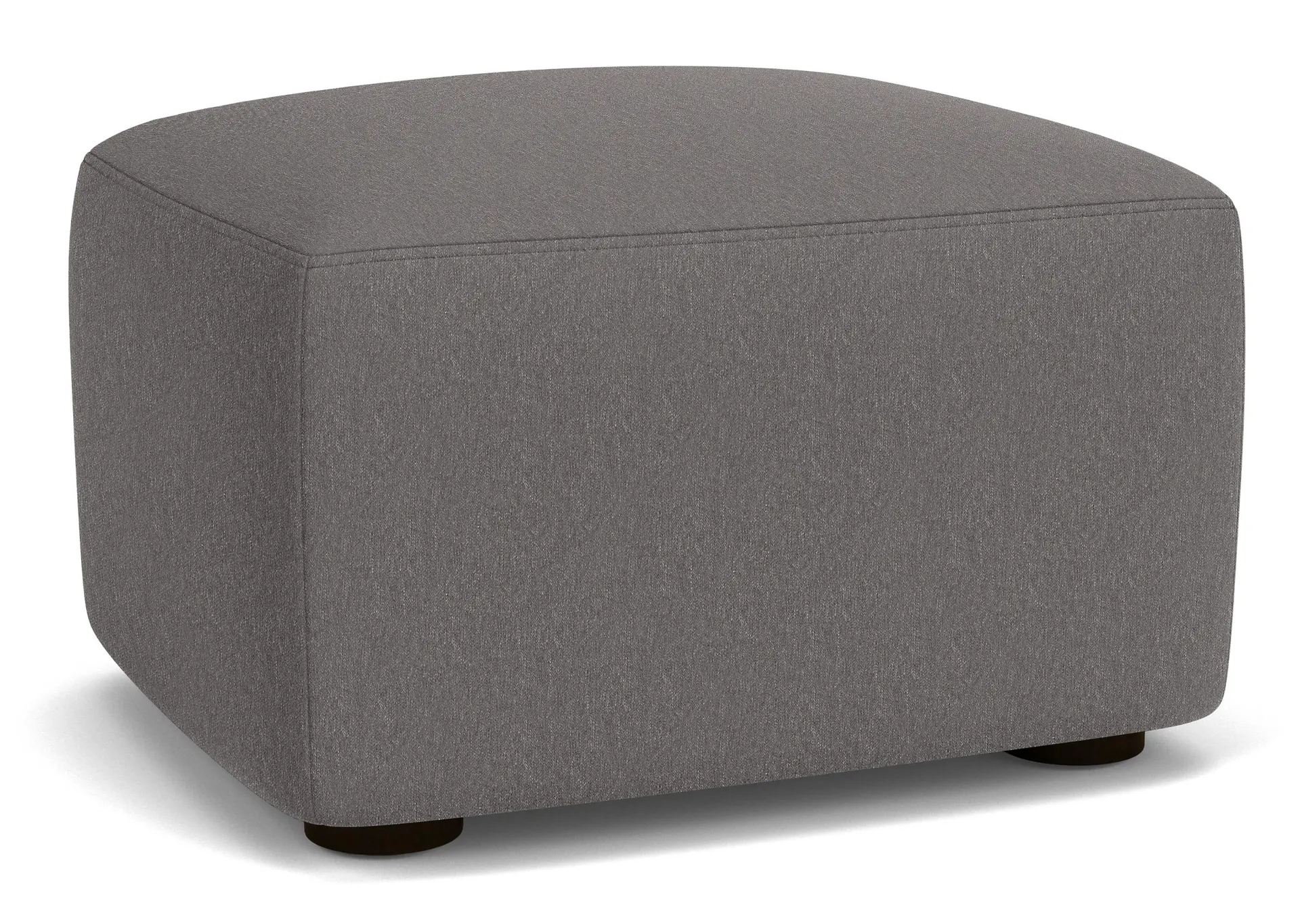 Lily 26w 22d 15h Ottoman in Flint Gunmetal