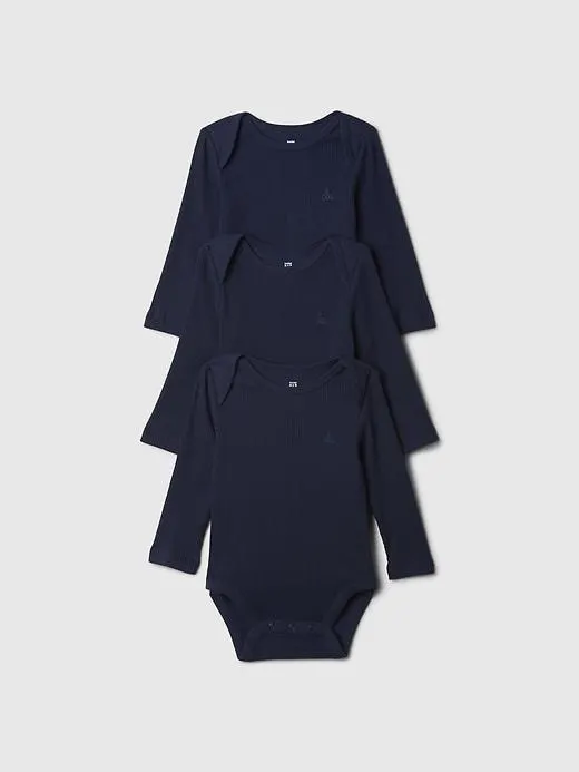 Baby First Favorites Rib Bodysuit (3-Pack)