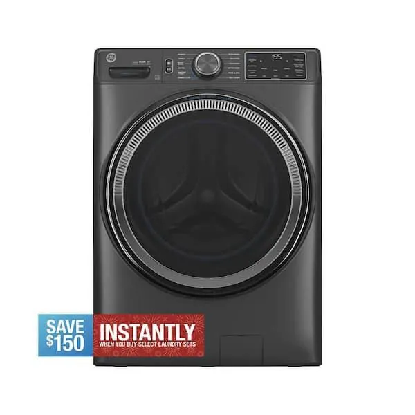 5.0 cu.ft. Smart Front Load Washer in Carbon Graphite with Steam, UltraFresh Vent System, and Microban Technology