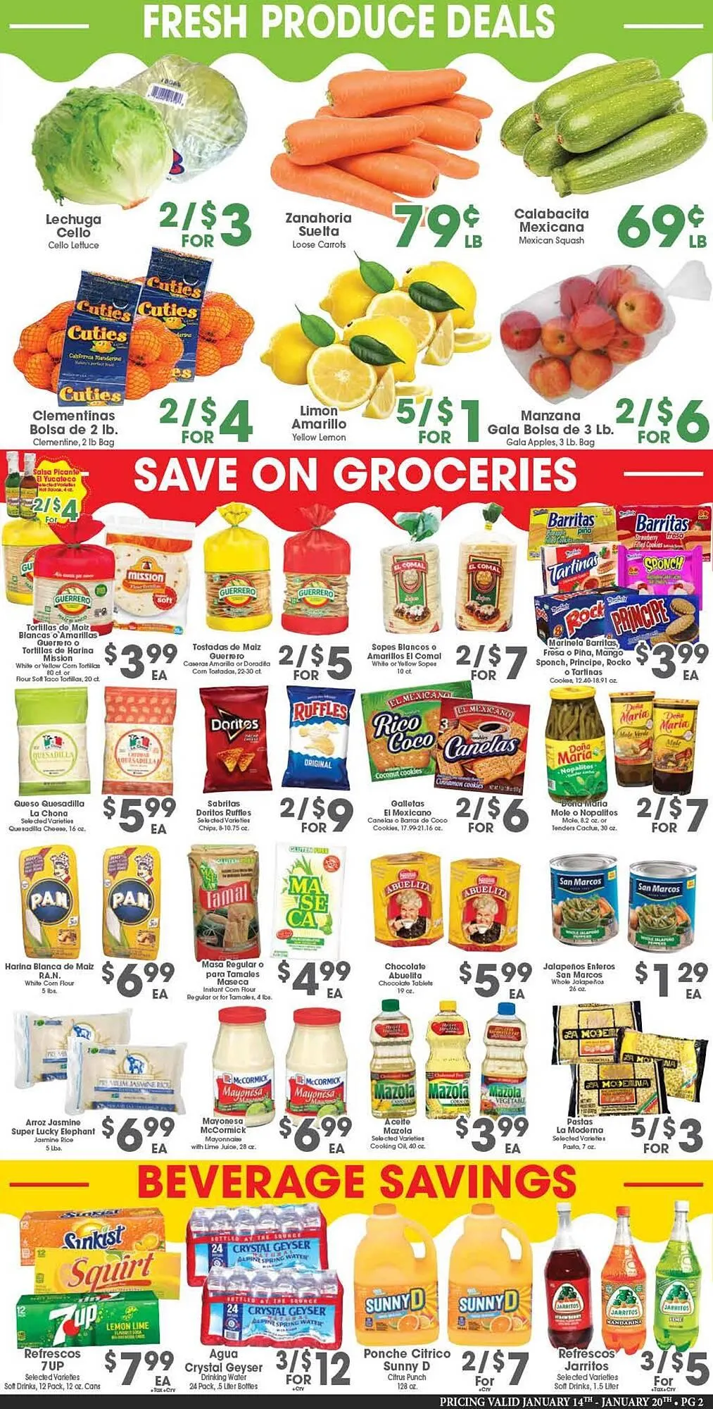 Weekly ad Arteagas Food Center weekly ad from January 14 to January 20 2026 - Page 2