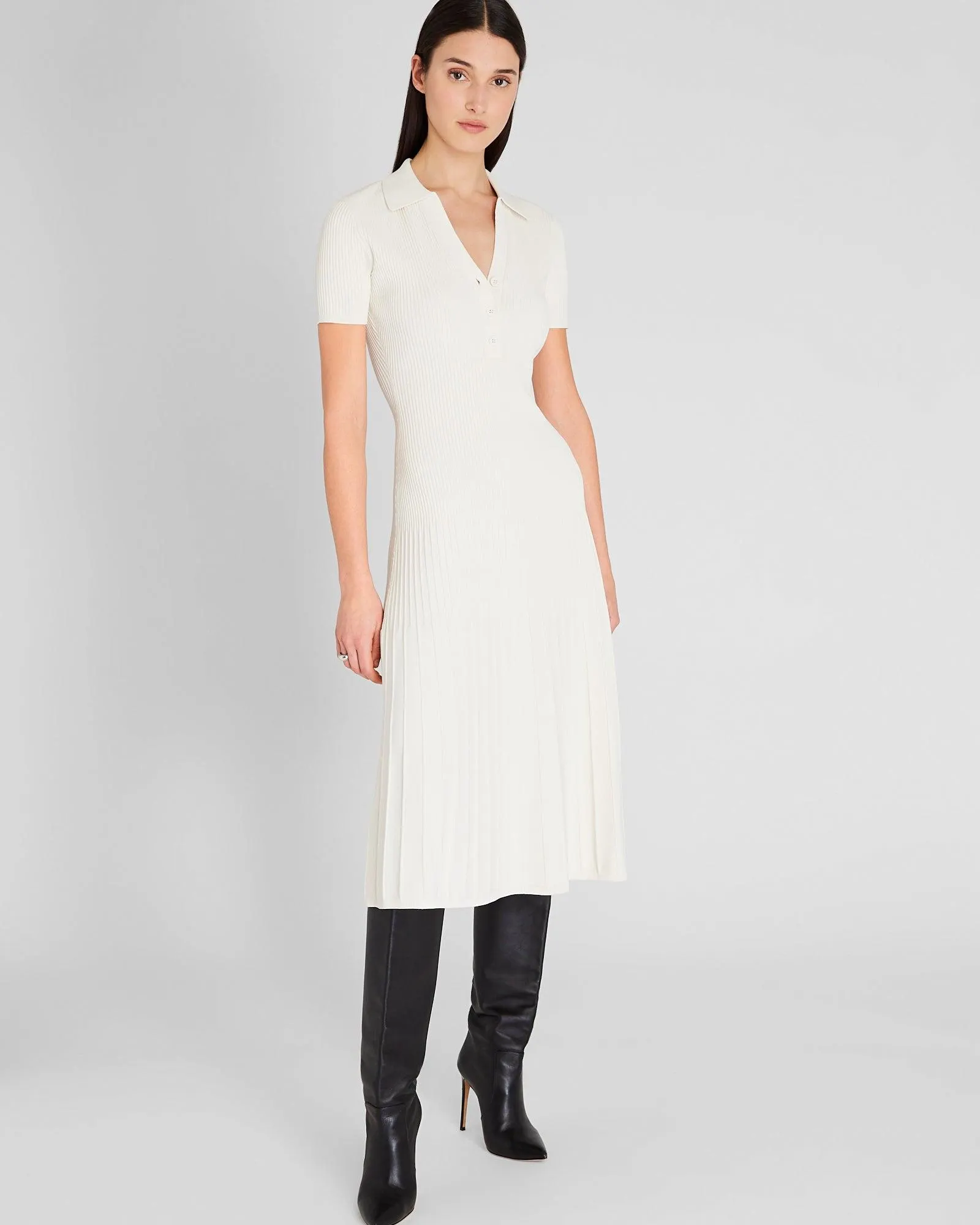 Johnny Collar Midi Dress