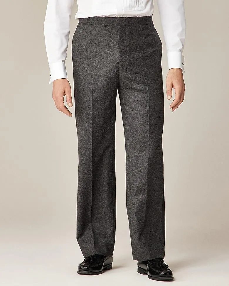 Limited-edition Relaxed-fit tuxedo pant in English wool flannel