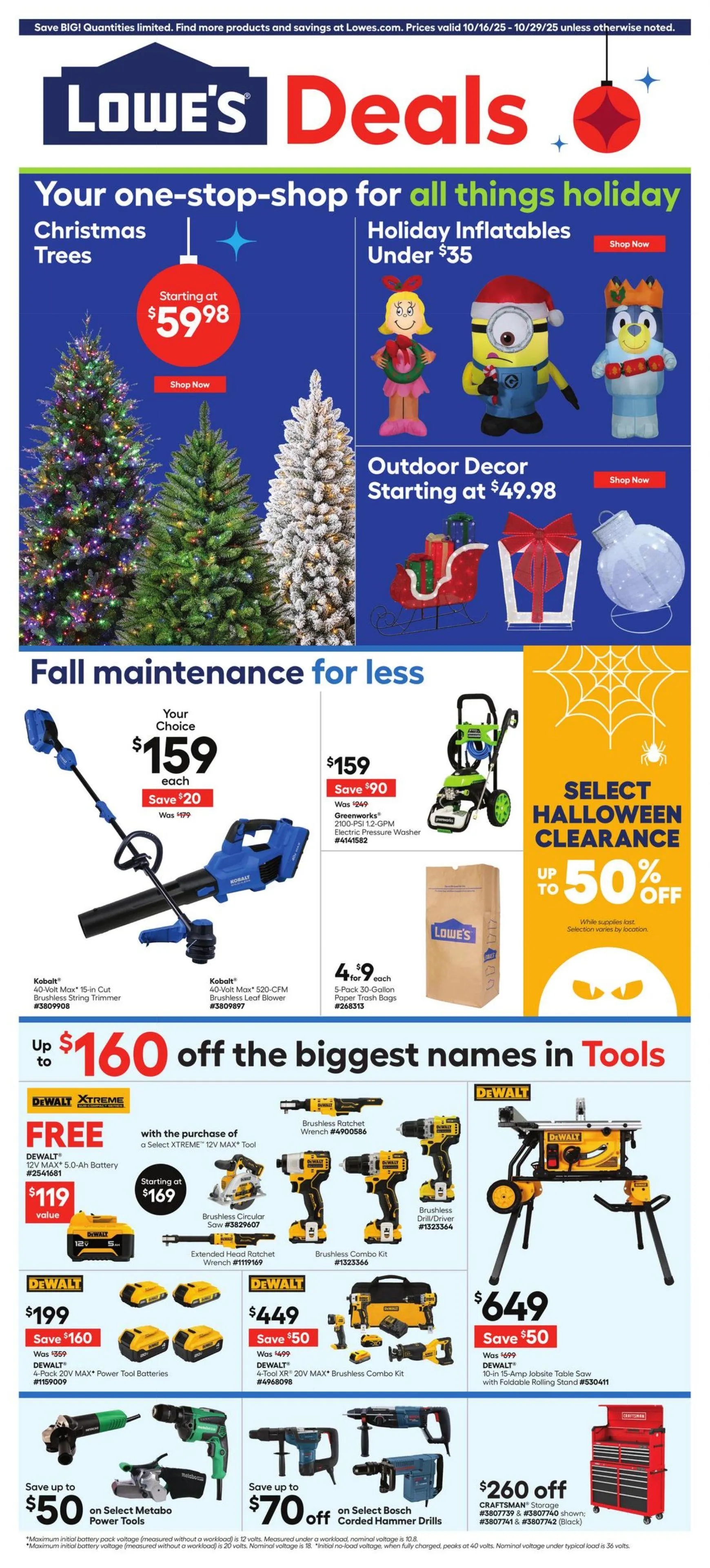 Weekly ad Lowe's from October 16 to October 29 2025 - Page 1