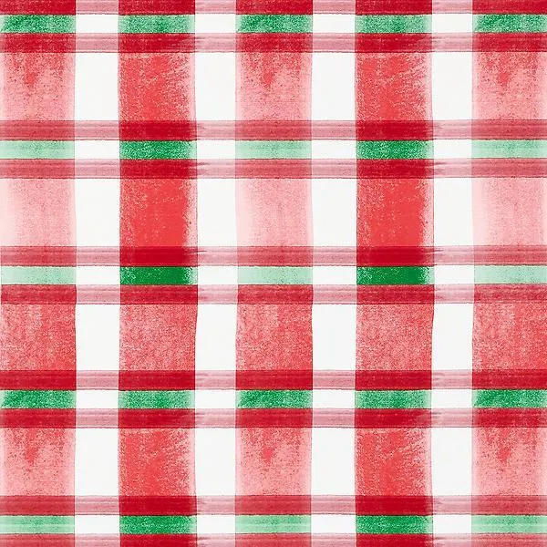 The Container Store Watercolor Plaid Wrapping Paper