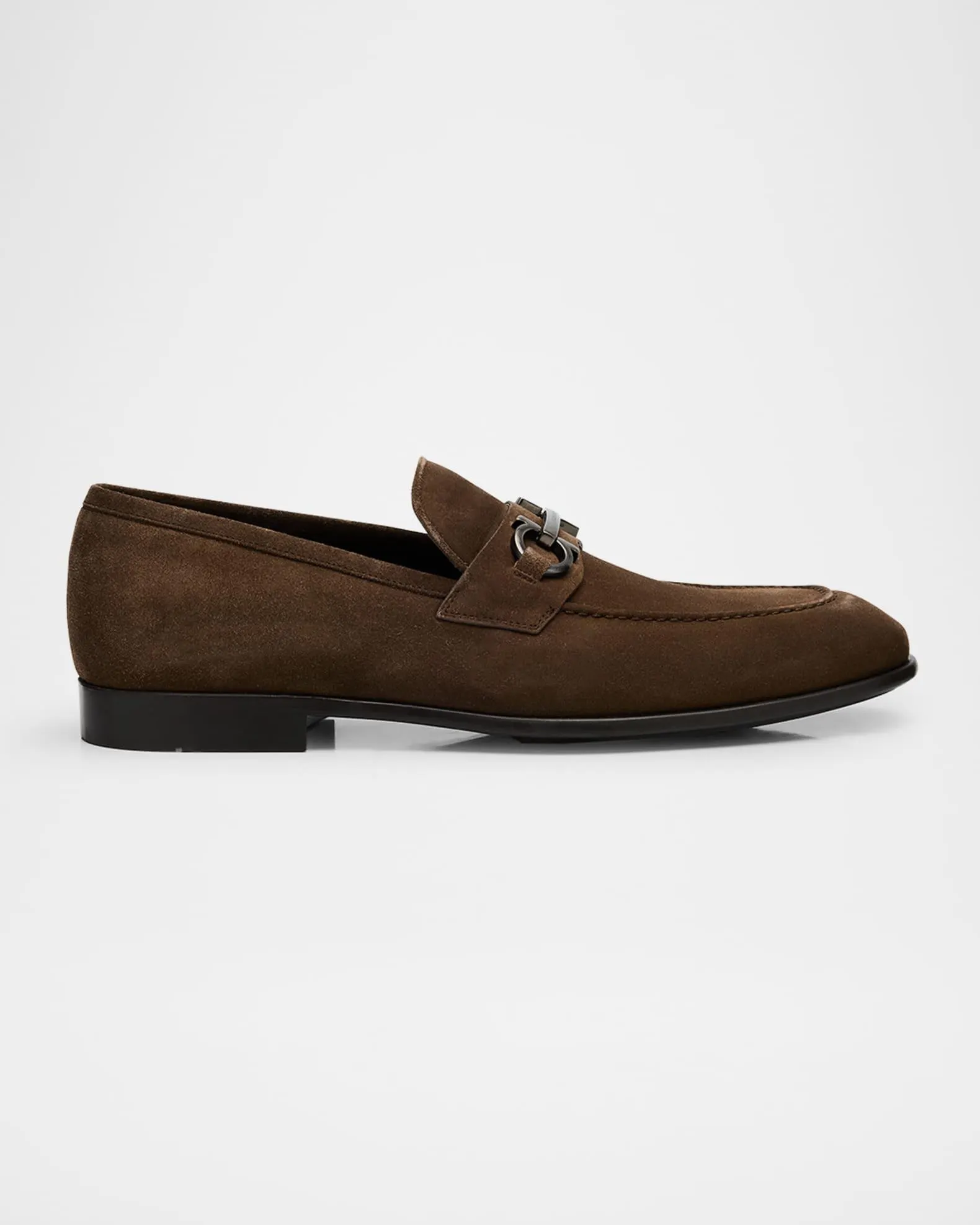 Men's Foster Suede Gancini-Bit Loafers