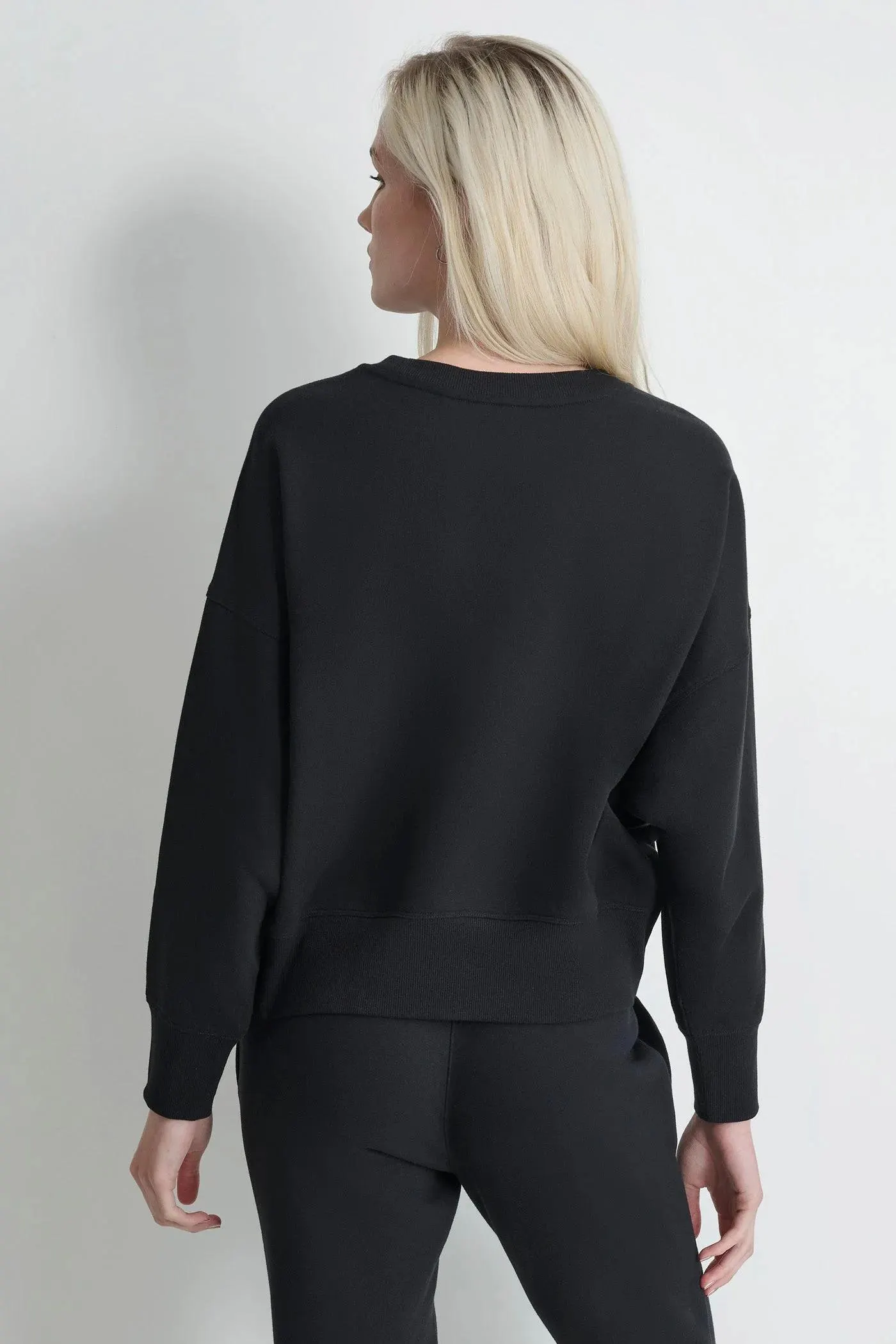 RHINESTONE LOGO CREW NECK