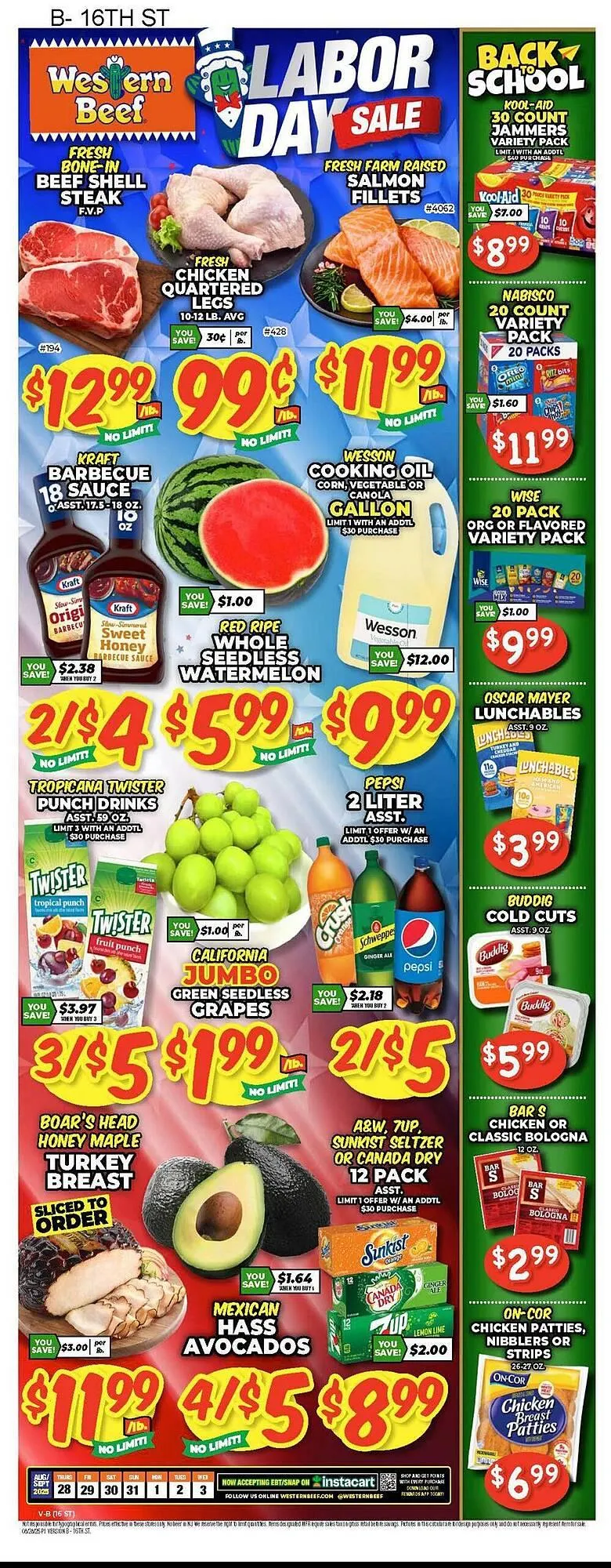 Weekly ad Western Beef circular from August 28 to September 3 2025 - Page 1