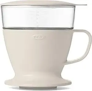 OXO Brew Single Serve Pour-Over Coffee Maker, 12 ounces, White