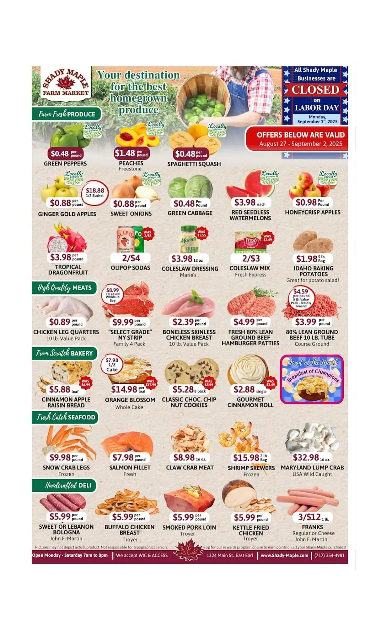 Weekly ad Shady Maple ad from August 27 to September 2 2025 - Page 1