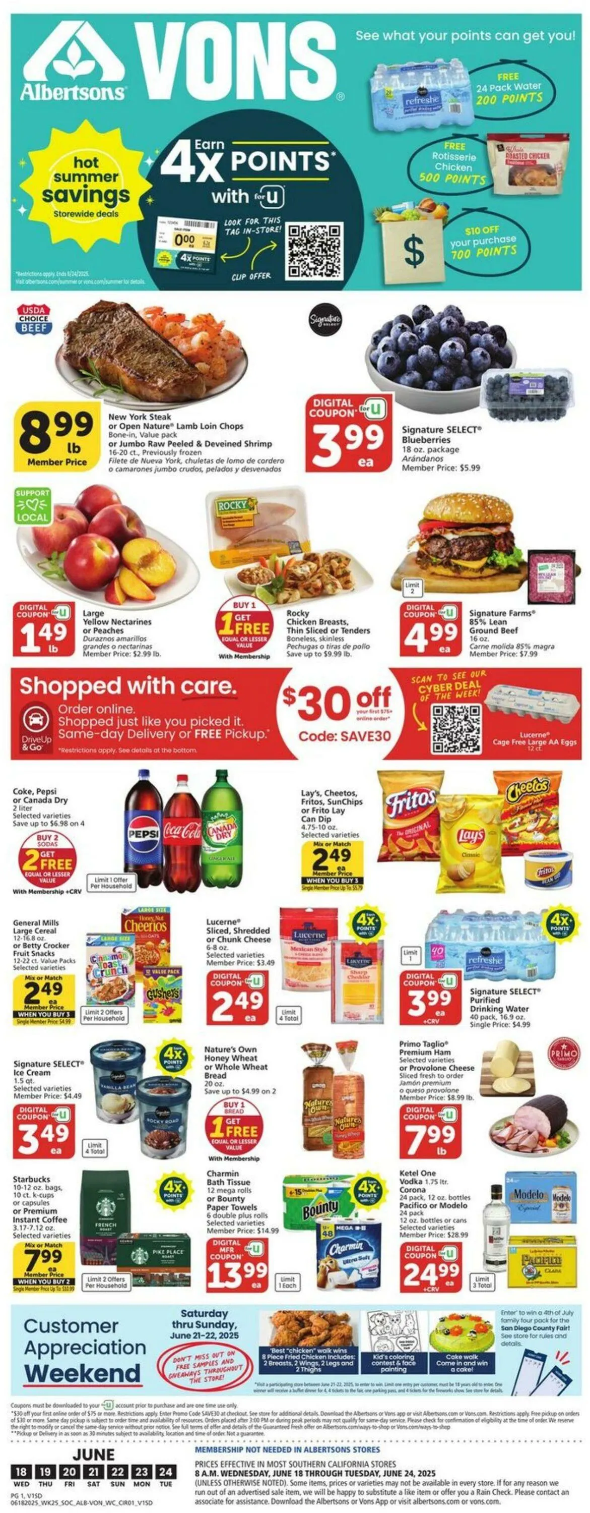 Weekly ad Vons Current weekly ad from June 18 to June 24 2025 - Page 1