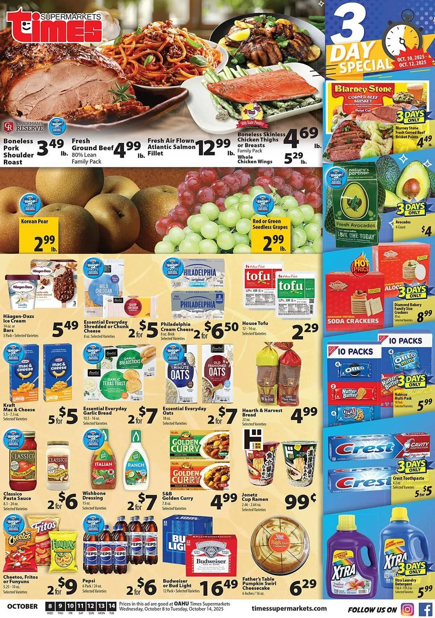 Weekly ad Times Supermarkets weekly ad from October 10 to October 12 2025 - Page 1
