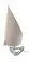 Sculptural Crystal Glass Boat Lamp from Daum, 1960s