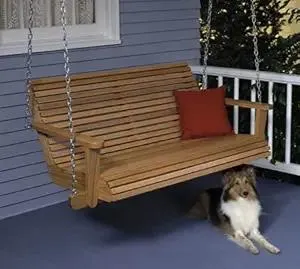 A Full Size Woodworking Pattern and Instructions to Build a Lazy Days Porch Swing