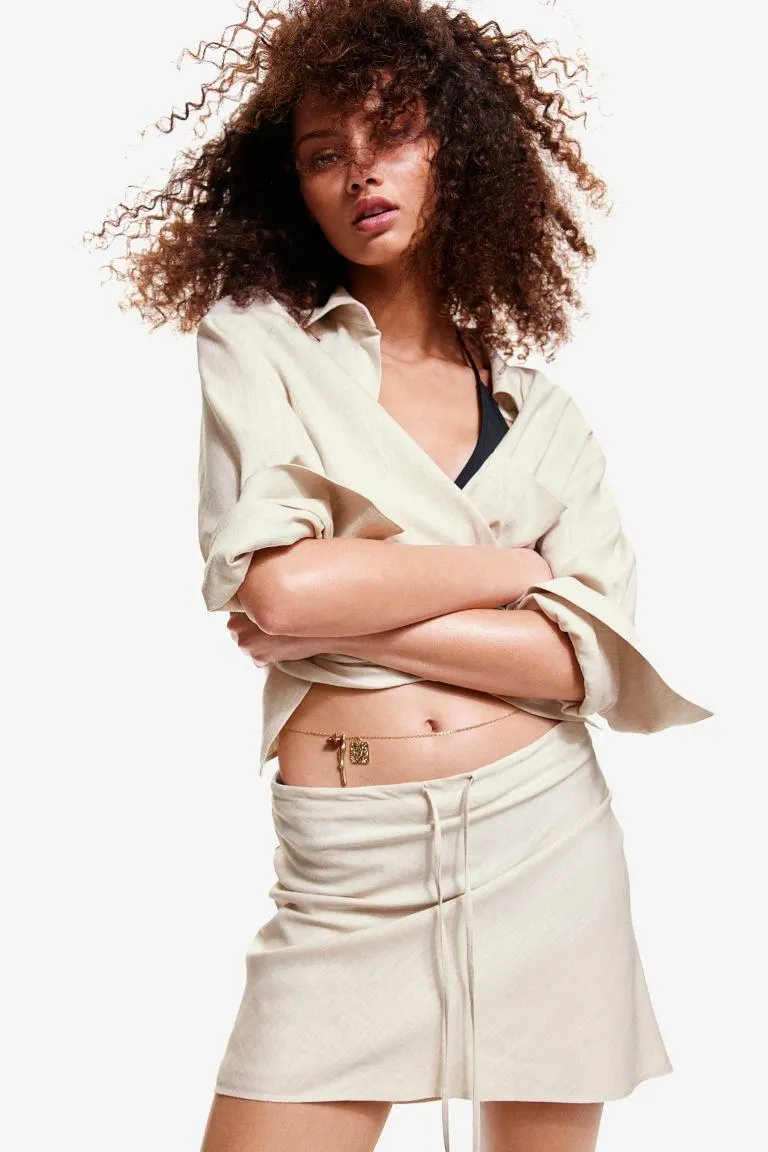 A-line mini skirt