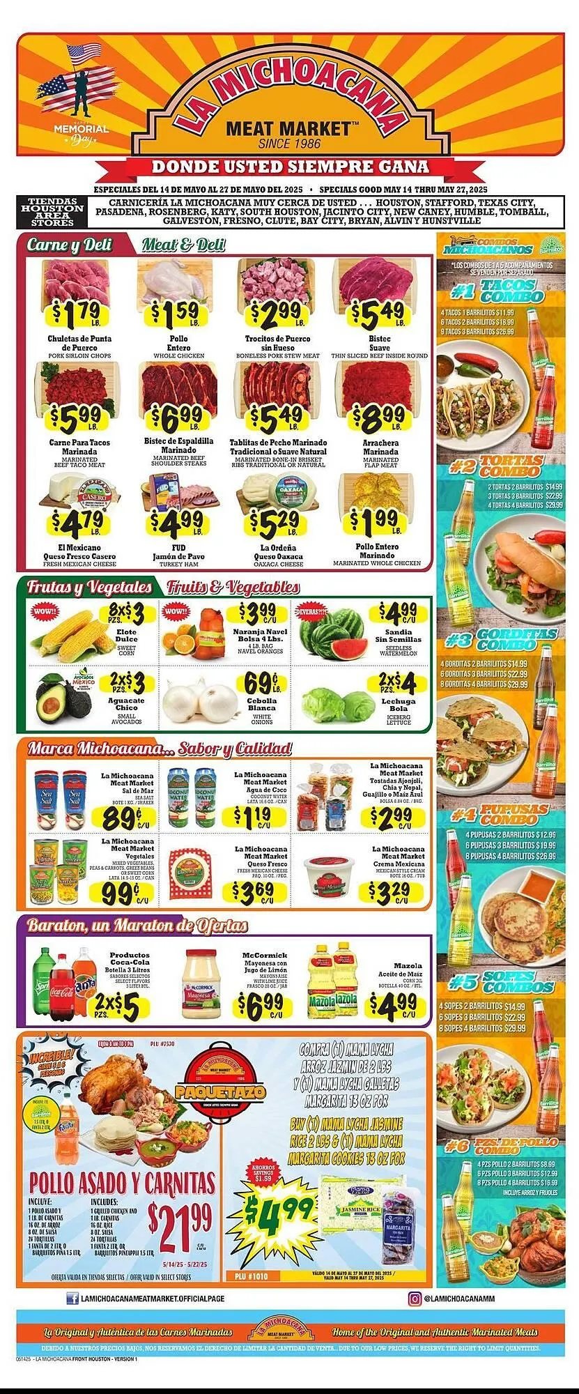 La Michoacana Weekly Ad - 1