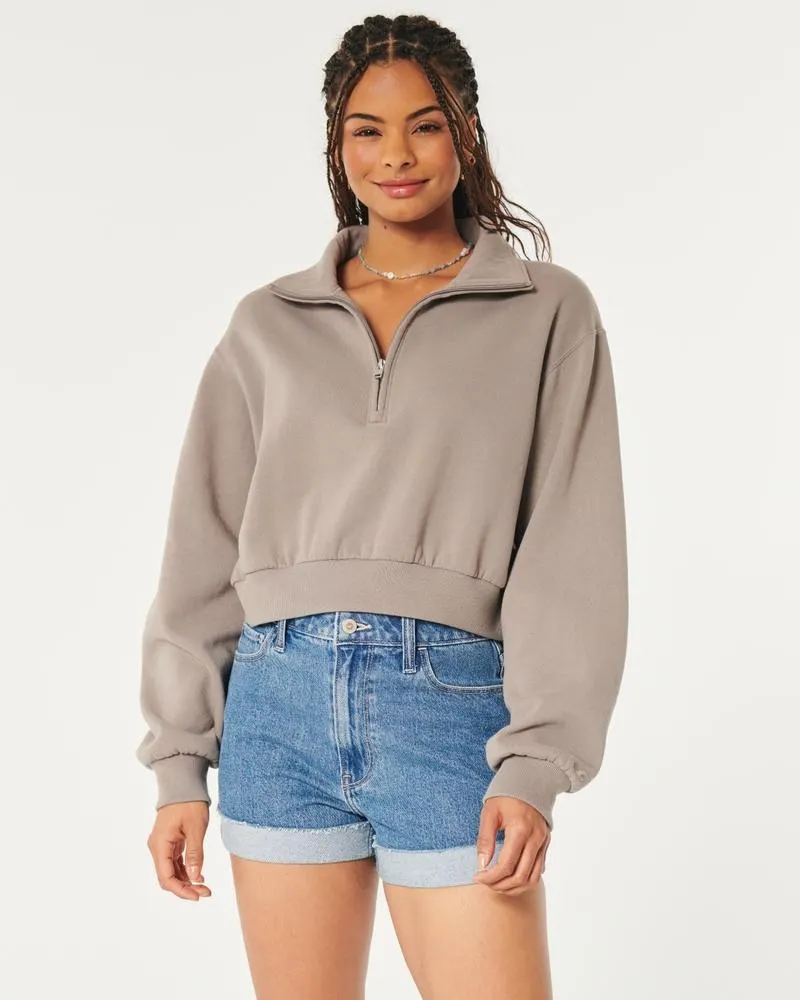 Ultra High-Rise Medium Wash Denim Mom Shorts