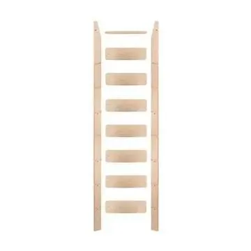 Quiet Glide Library Ladder Unassembled & Unfinished - 16 Inch