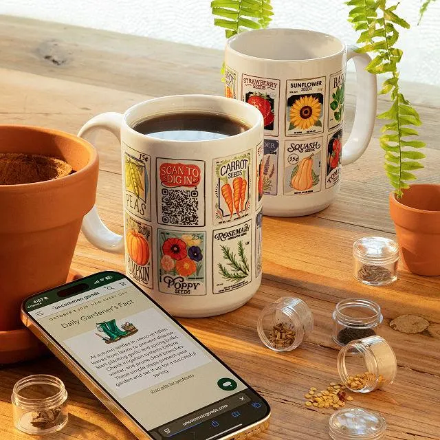 Gardener's Daily Interactive QR Mug