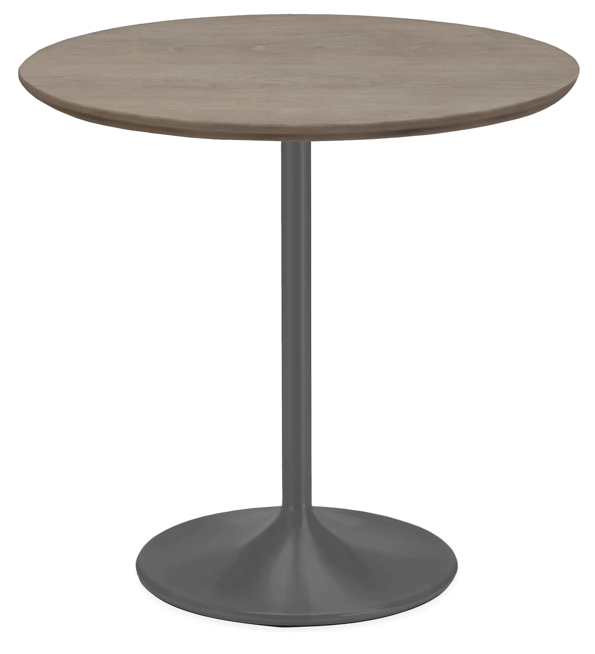 Aria 22 diam 22h Round End Table w/Graphite Base & Shell Top