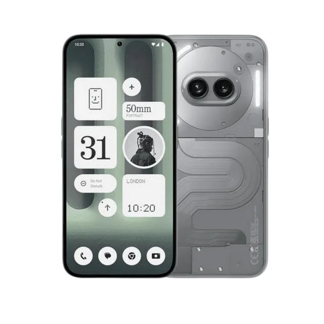 Nothing Phone (2a) Plus Smartphone,50 MP Camera, 6.7" 120 Hz AMOLED, 5000mAh 12 GB+256 GB Gray
