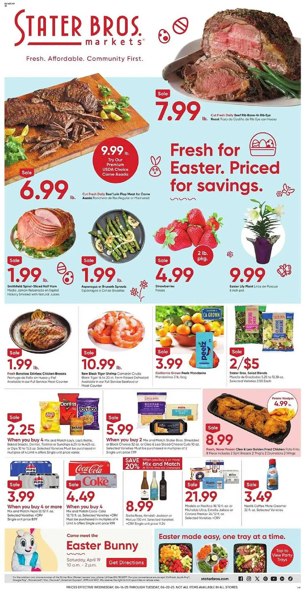 Weekly ad Stater Bros Weekly Ad from April 16 to April 22 2025 - Page 1
