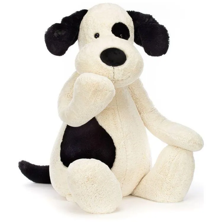 Bashful Black & Cream Puppy - Giant