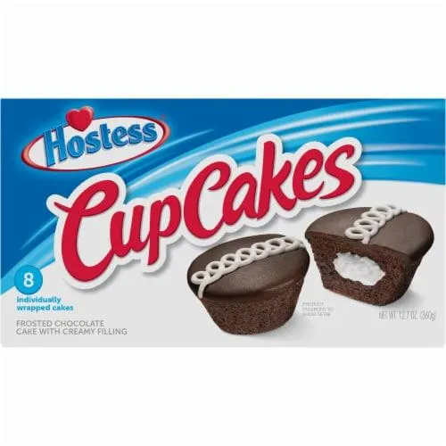 HOSTESS Chocolate Cupcakes, Chocolate Cake, Creamy Filling
