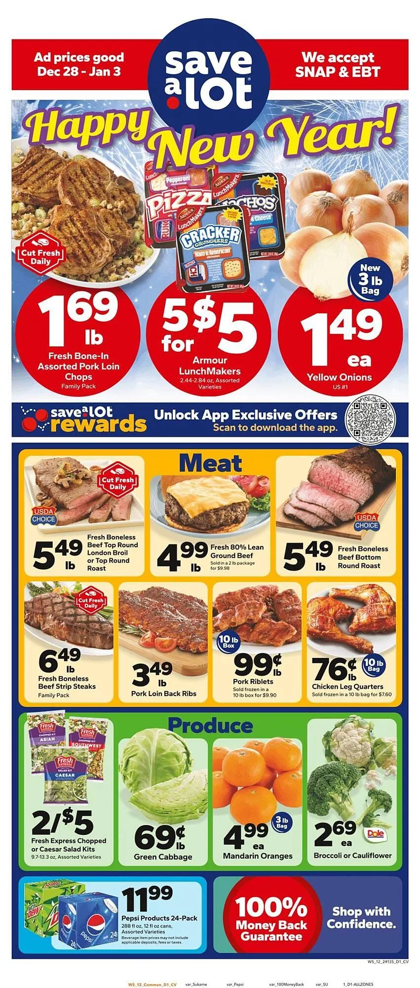 Weekly ad Save a Lot weekly ad from December 28 to January 3 2026 - Page 1