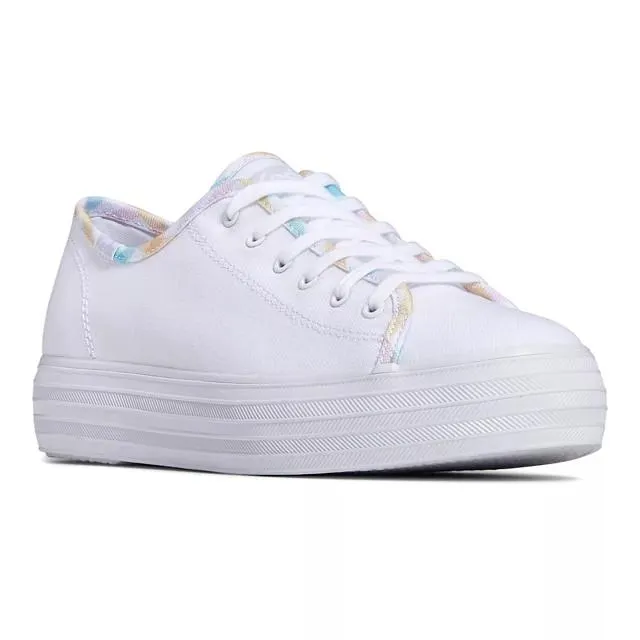 Keds Triple Kick Canvas Gingham Binding Lace Up