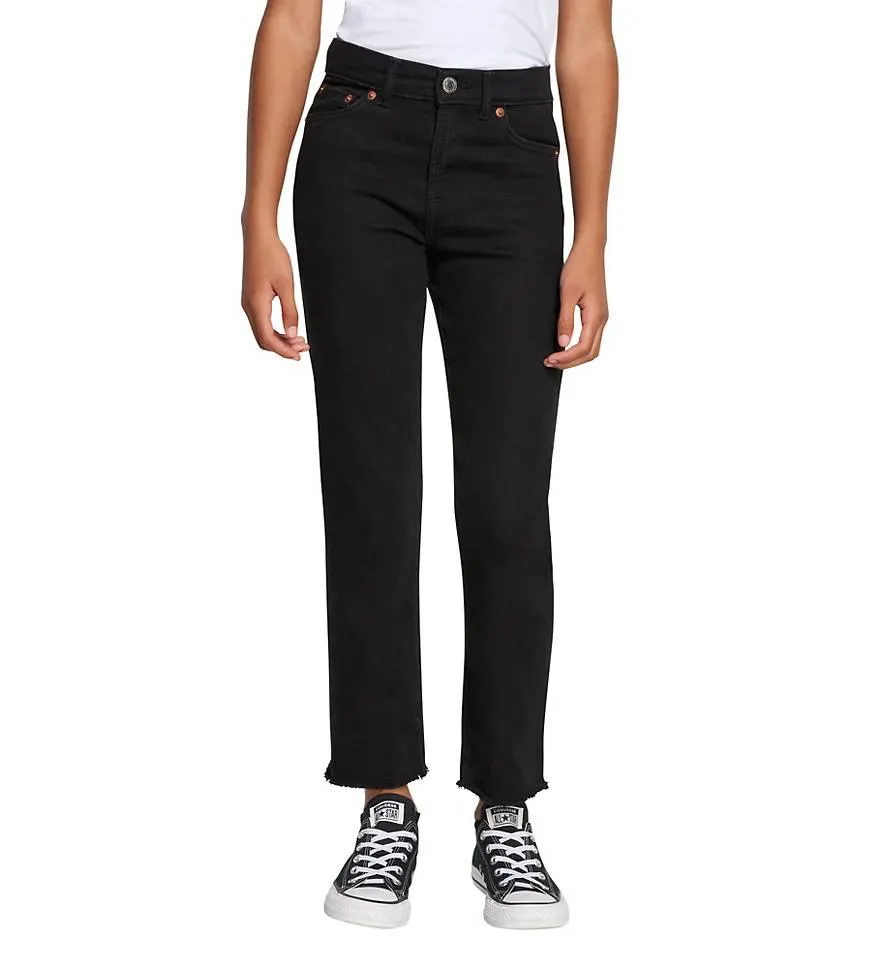 High Rise Ankle Straight Big Girls Jeans 7-16