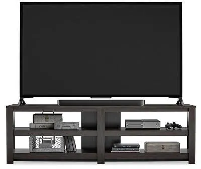 71" Cornell Andover Oak Espresso TV Stand