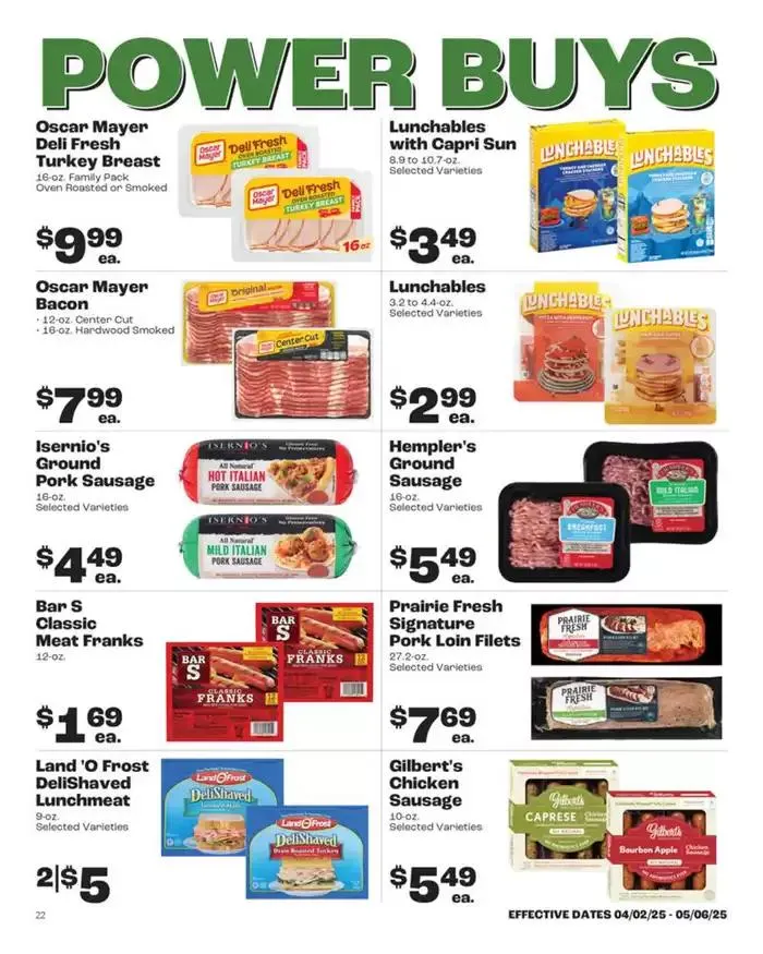 Weekly ad Rosauers Monthly Power Buys from April 2 to May 6 2025 - Page 22