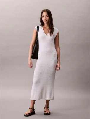 Knit Sleeveless Midi Dress