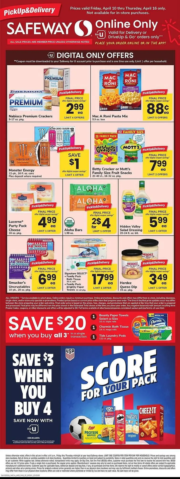 Weekly ad Safeway weekly ad from April 10 to April 16 2026 - Page 1
