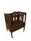Antique Mahogany Canterbury Magazine Rack, 1900