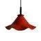 Vintage Metal Pendant Lamp with Wavy Shade