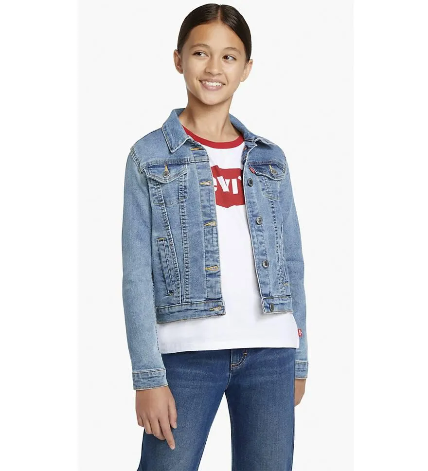 Stretch Trucker Jacket Big Girls S-xl