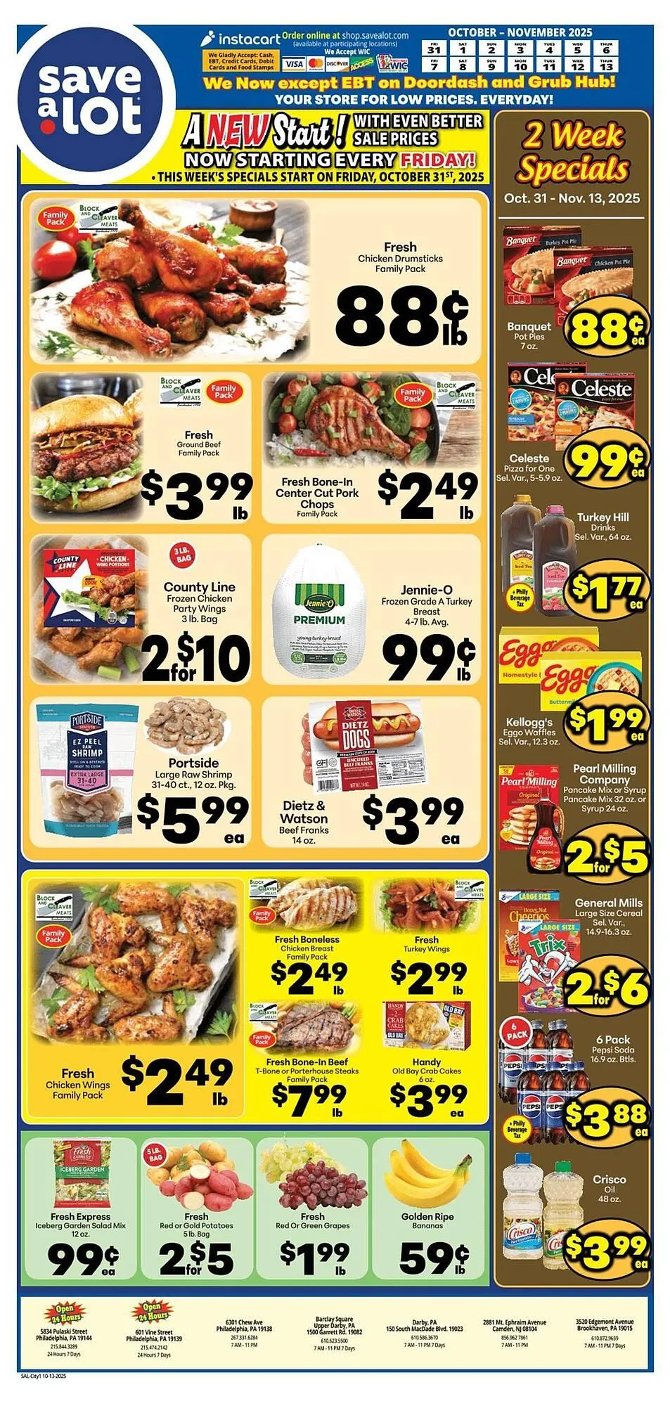 Weekly ad Save a Lot weekly ad from October 31 to November 13 2025 - Page 1