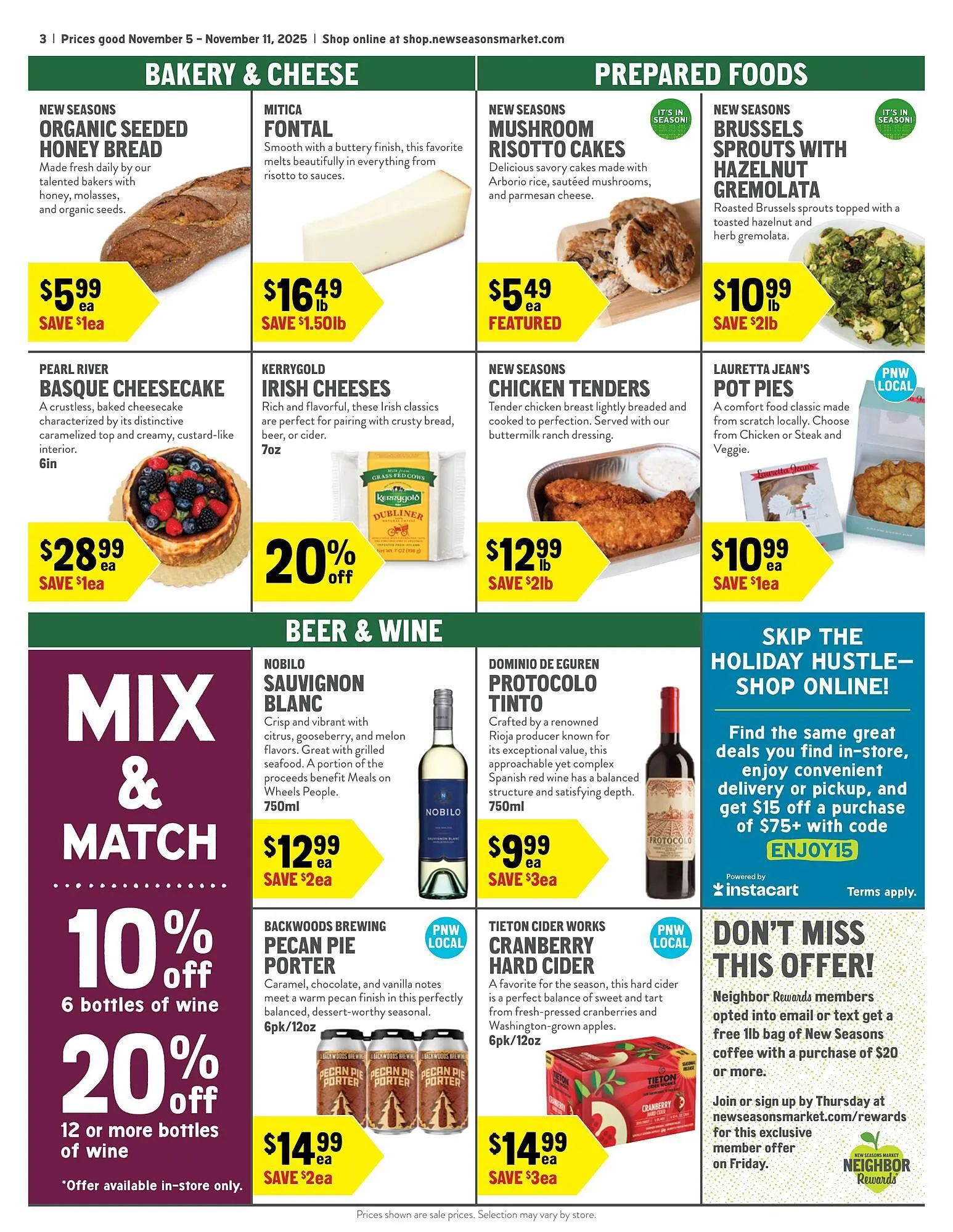 Weekly ad New Seasons Market weekly ad from November 5 to November 11 2025 - Page 3