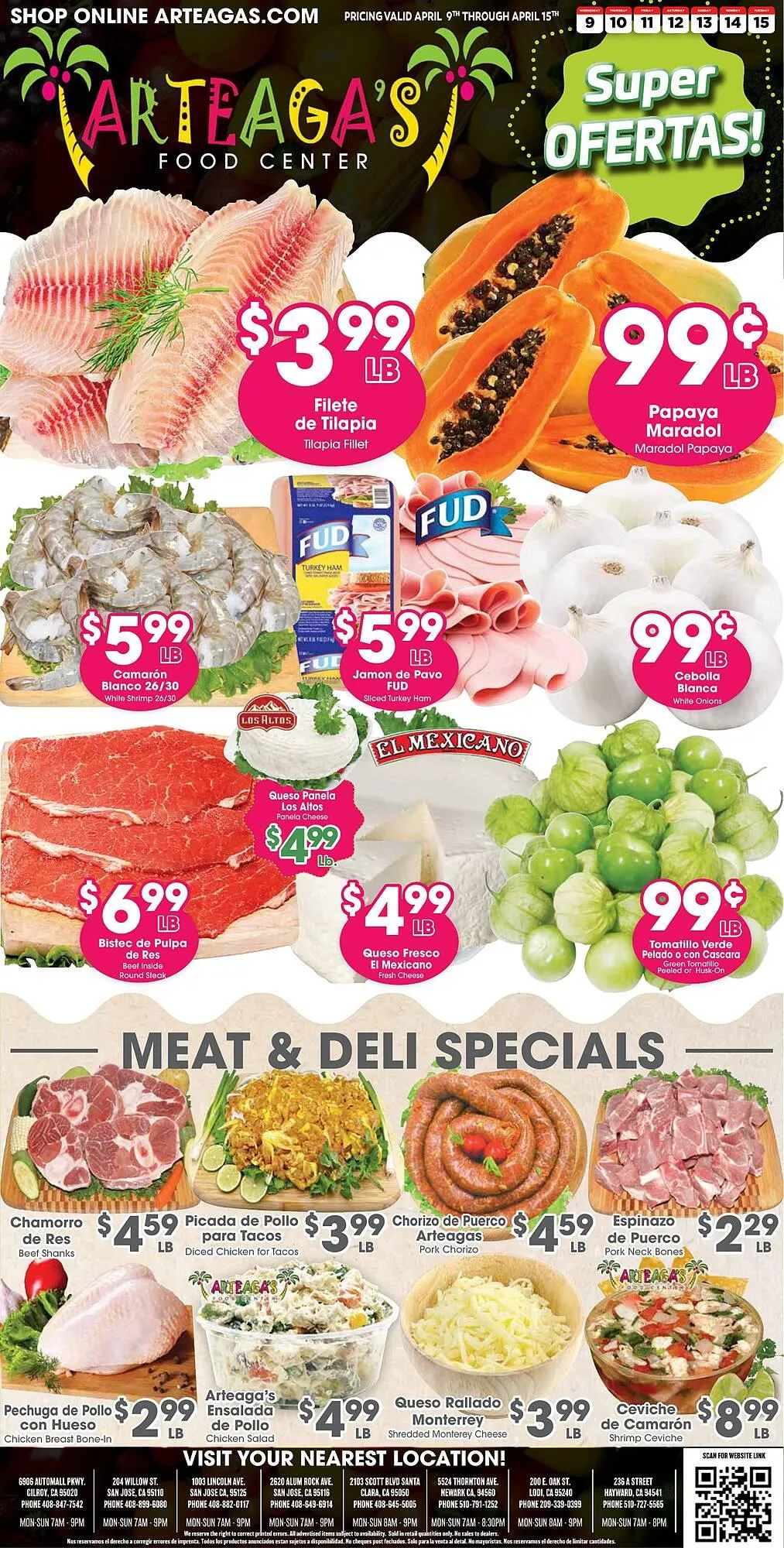 Catálogo de Arteagas Food Center Weekly Ad 9 de abril al 15 de abril 2025 - Página 1