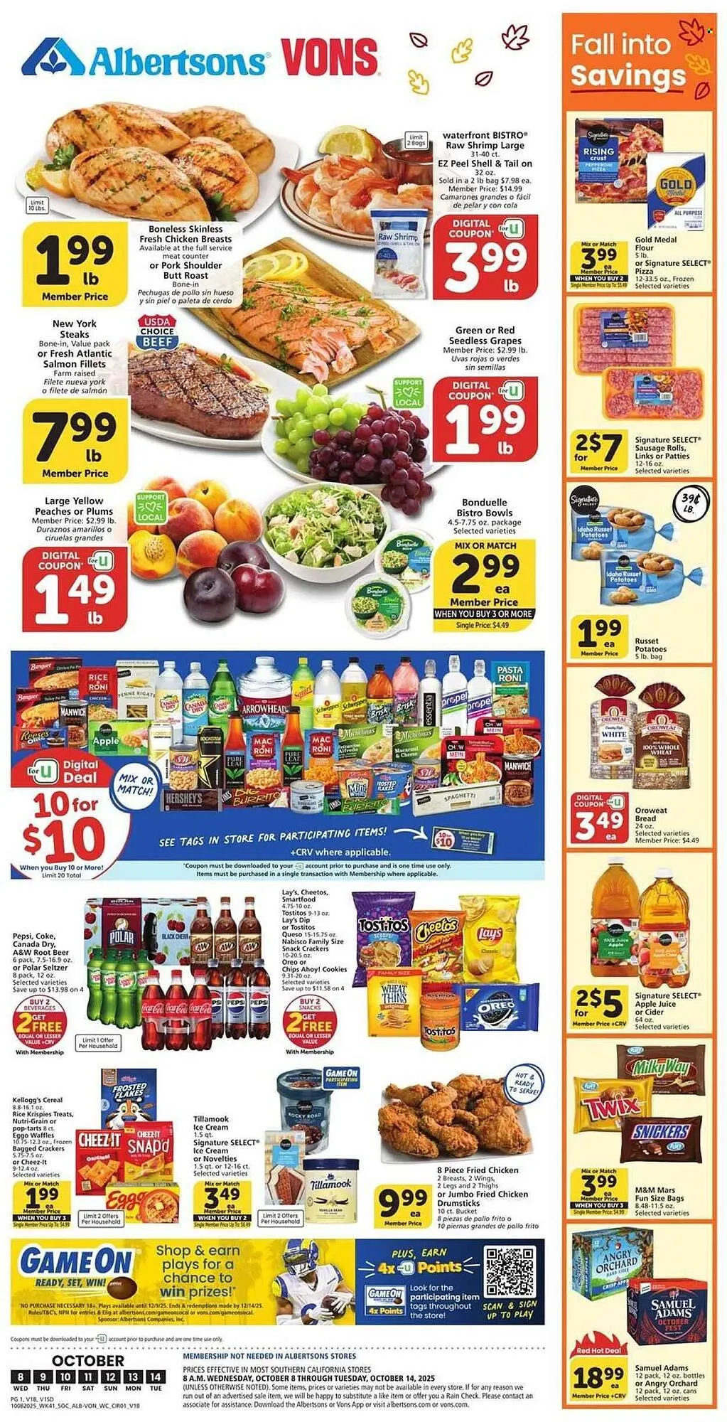 Weekly ad Albertsons weekly ad from October 8 to October 14 2025 - Page 1