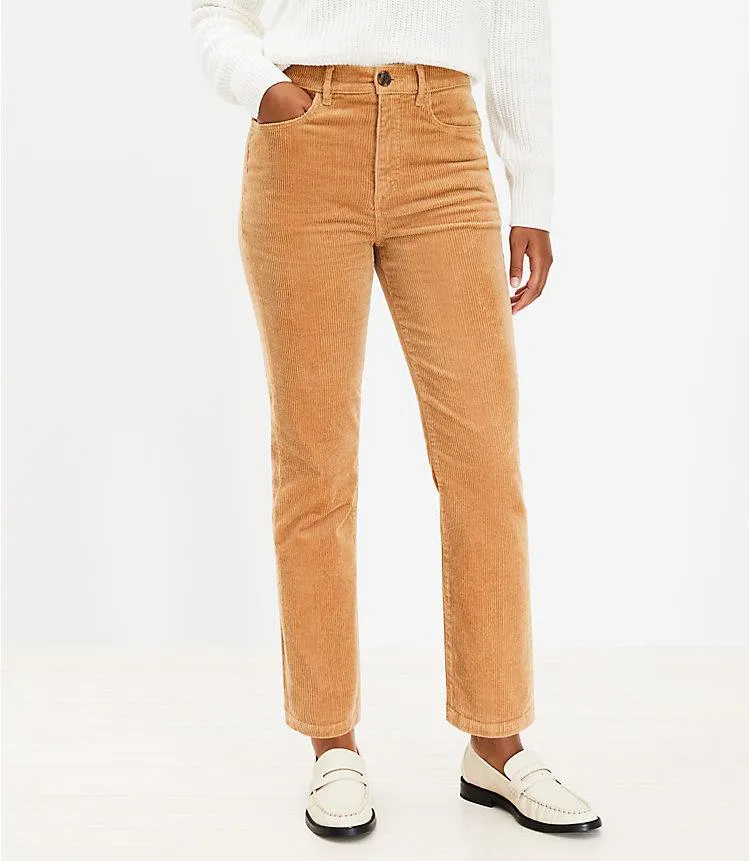 Straight Corduroy Pants