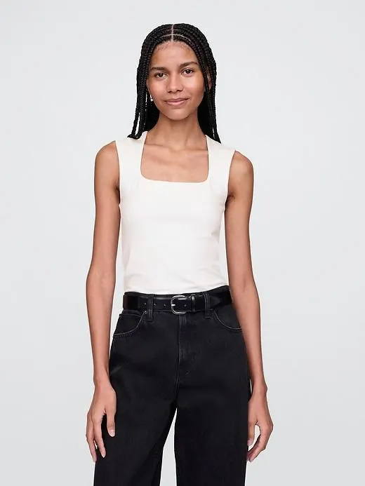 CloseKnit Jersey Square-Neck Top