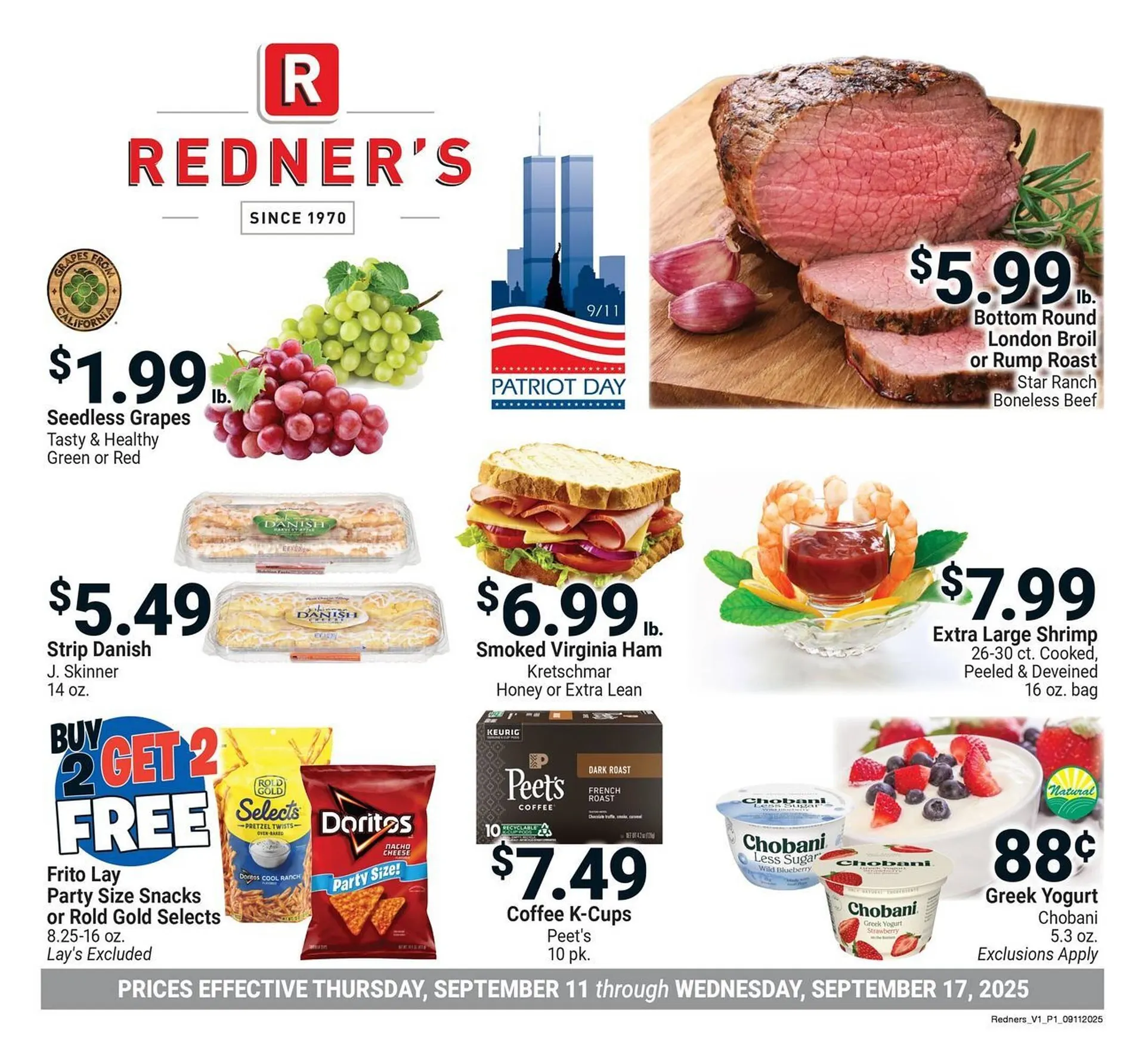 Weekly ad Redner's Warehouse weekly ad from September 11 to September 17 2025 - Page 1
