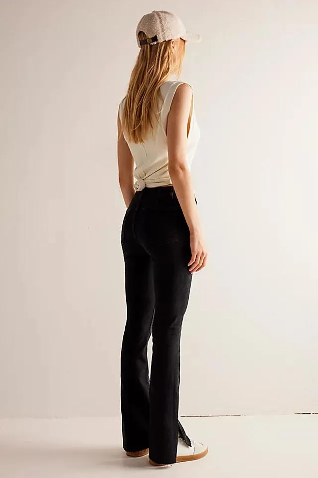 We The Free Level Up Slit Slim Flare Jeans